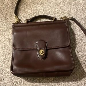 Vintage Coach “Willis” Brown Leather Bag